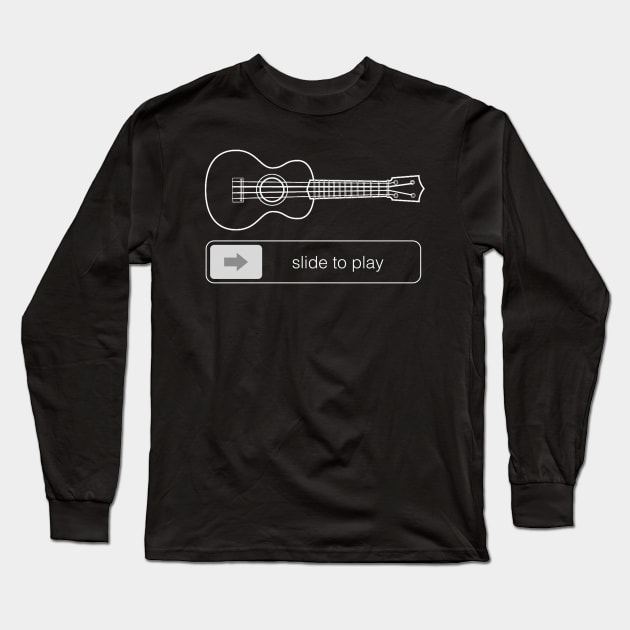 Strum and Ring Your Calls with Ukulele Slide! Long Sleeve T-Shirt by MKGift